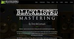 Desktop Screenshot of blacklistedmastering.co.uk