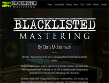 Tablet Screenshot of blacklistedmastering.co.uk